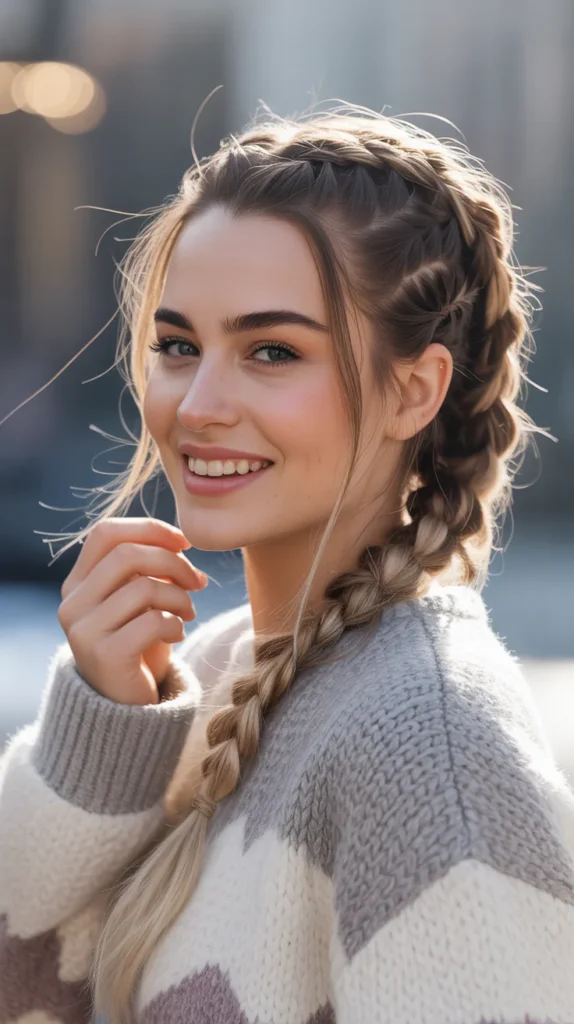 Faux Hawk Winter Hair Braid