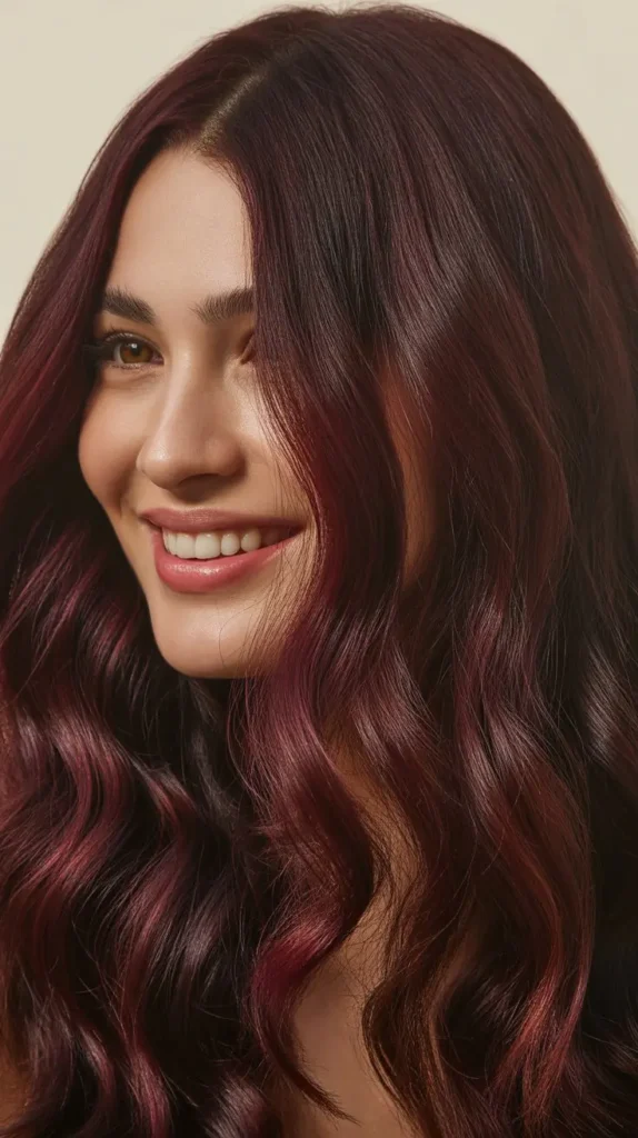 Espresso Burgundy Hair Color