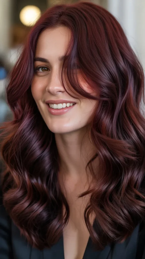  Mulled Wine Burgundy Hair