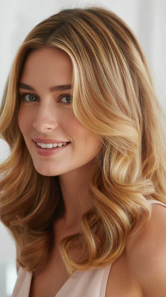 Darker Blonde with Soft Waves