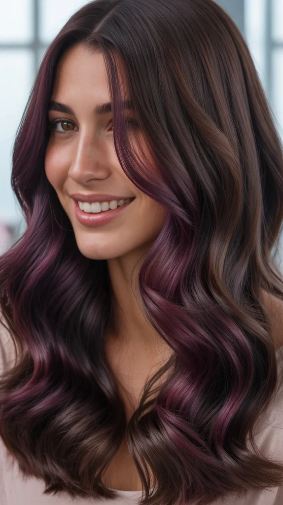  Deep Plum Dark Brown