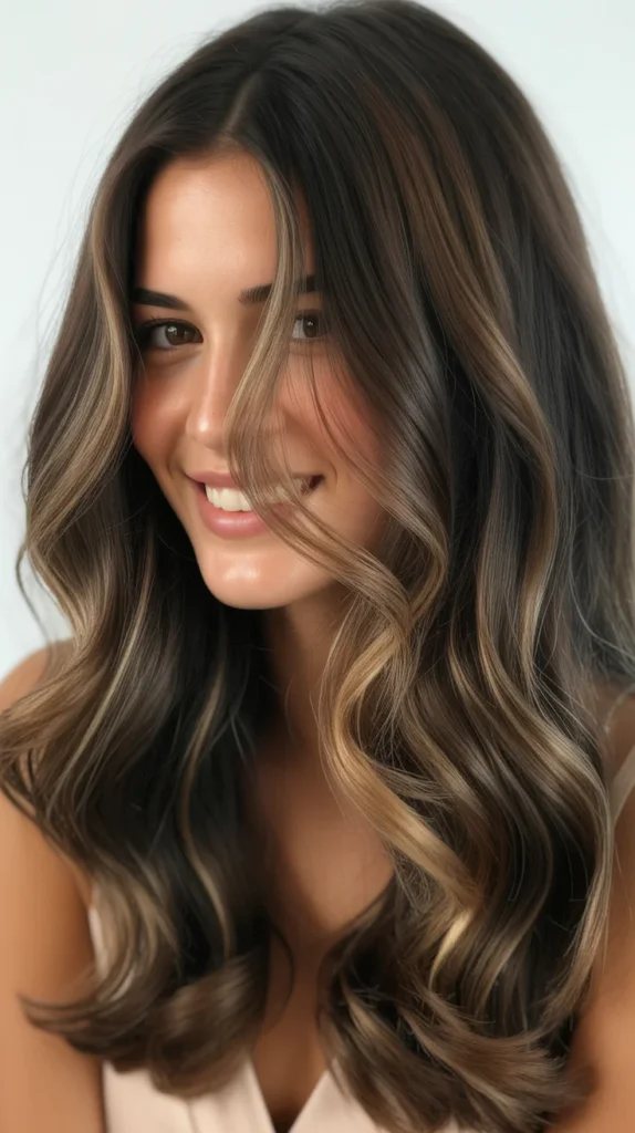 Dark Brown with Soft Balayage