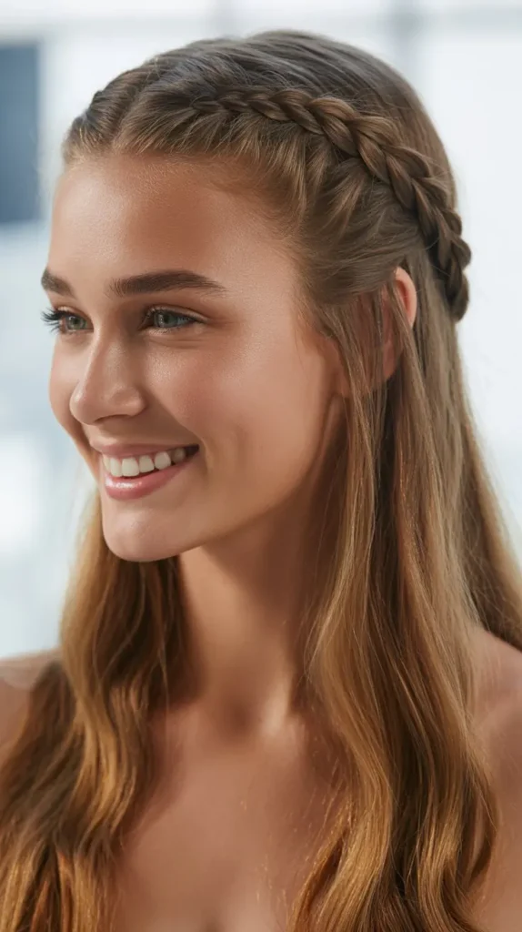 Braided Half-Up Style