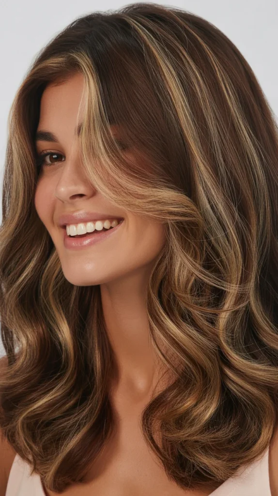 Dark Brown with Beige Highlights