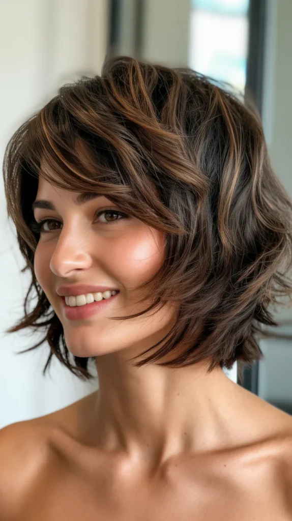Multi-Layered Choppy Bob