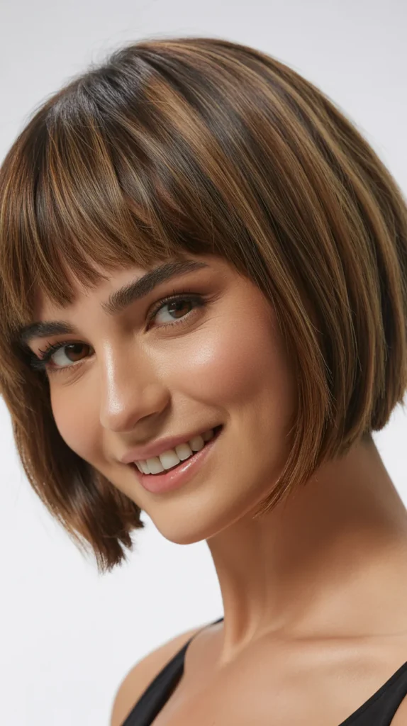 Cropped Cut with Bangs