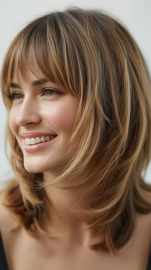 Choppy Layers with Bangs