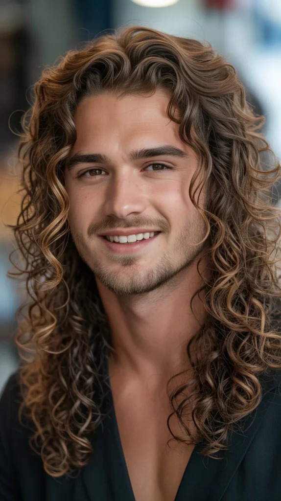 Curly Flow Hairstyle for Men