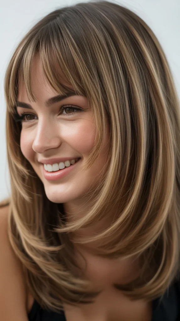 Curtain Bangs with Layers