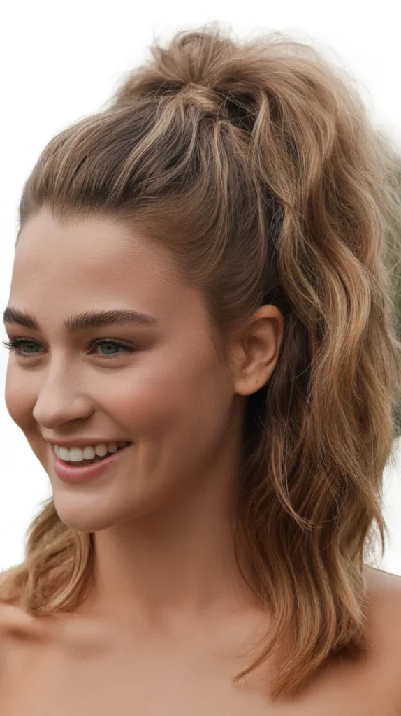 Textured High Ponytail