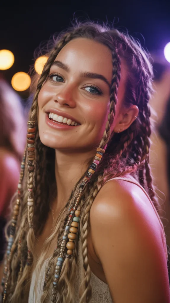Loose Braids with Beads