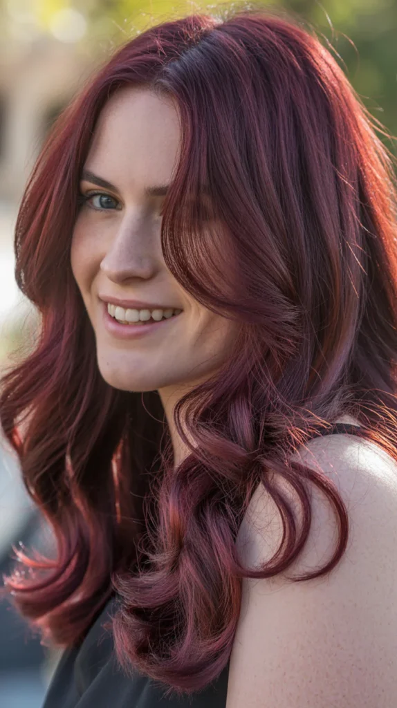 Purple Burgundy Hair