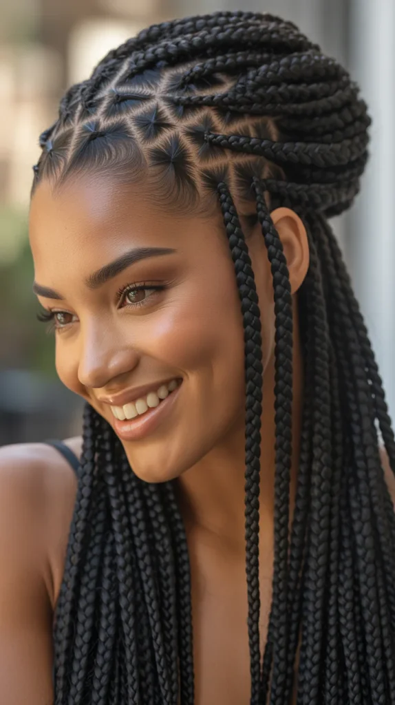 Triangle Box Braids