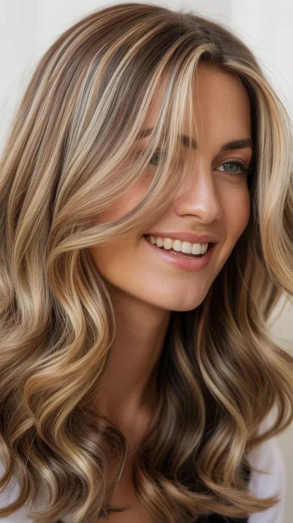 Darker Blonde with Lowlights