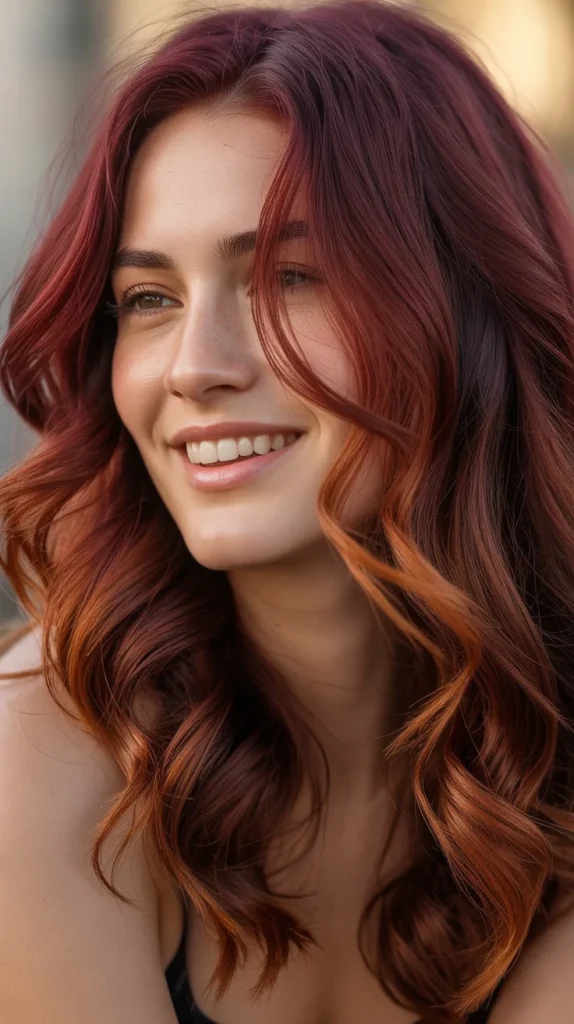 Burgundy and Copper Blend