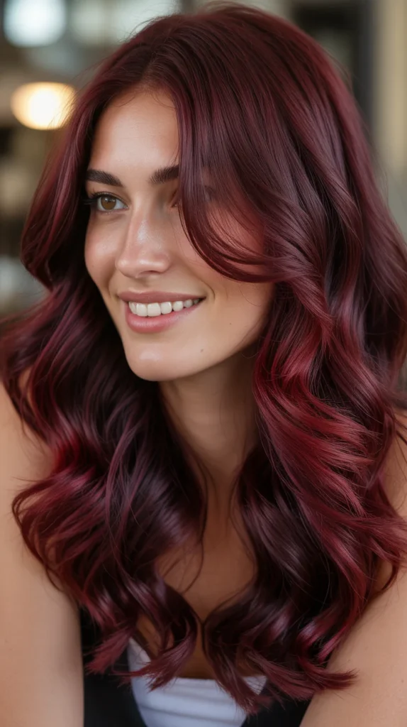 Red Velvet Burgundy Hair
