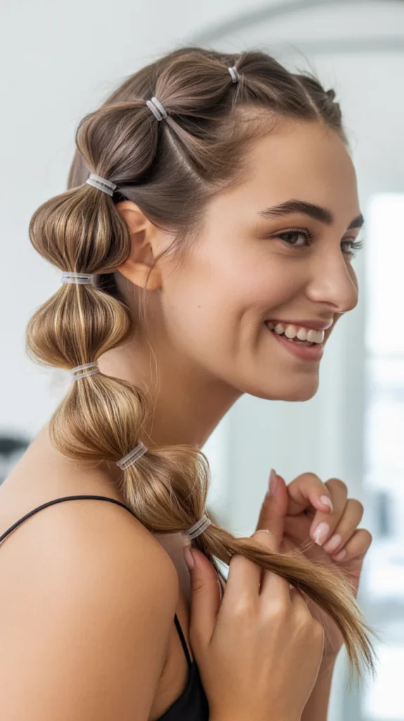 Forming The Initial Ponytail