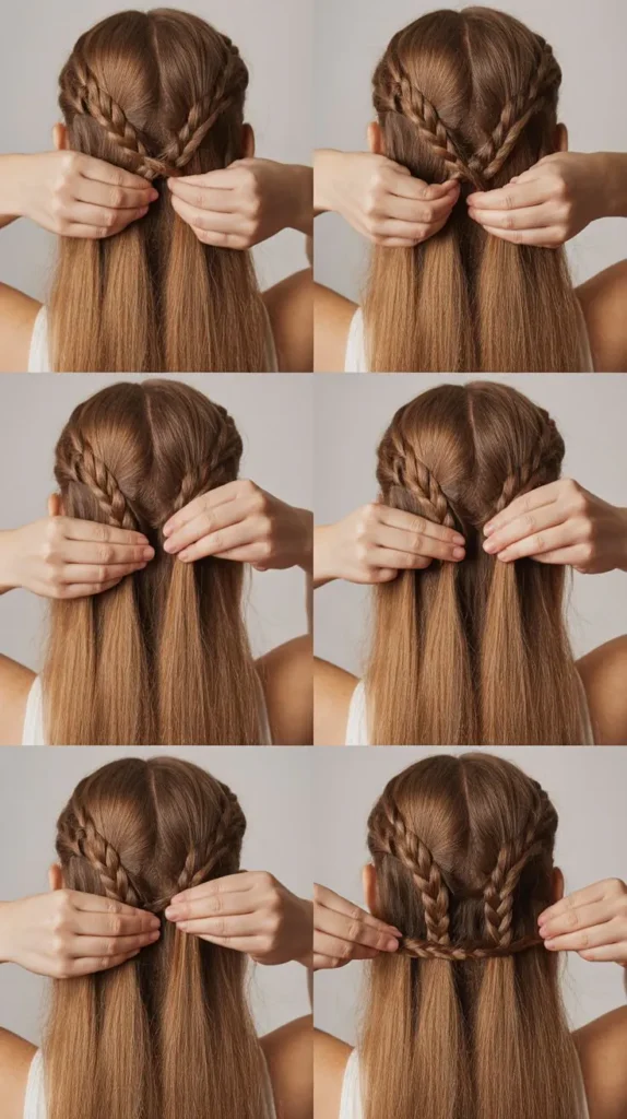 Double French Braids