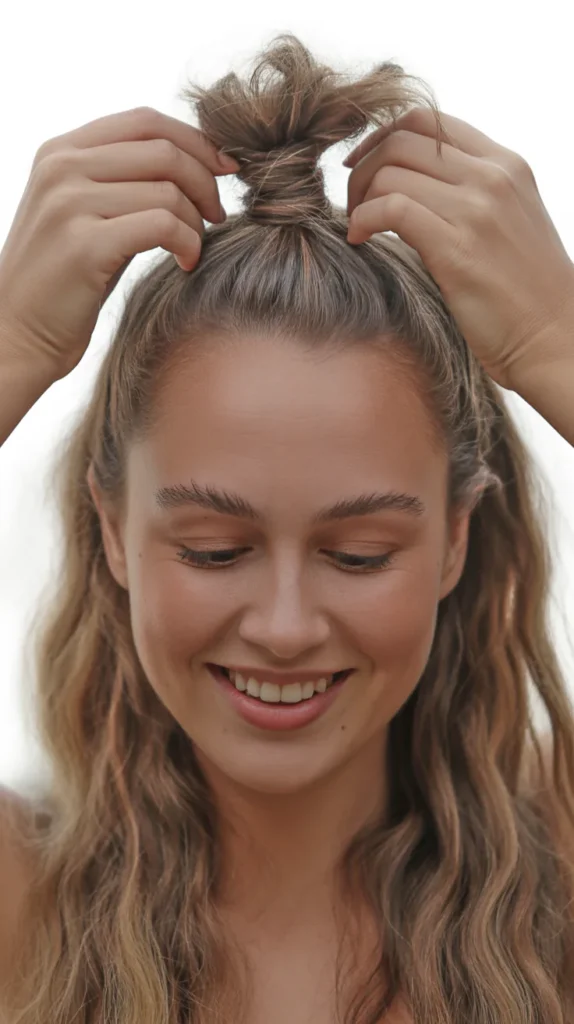 Step 2: Create A High Ponytail