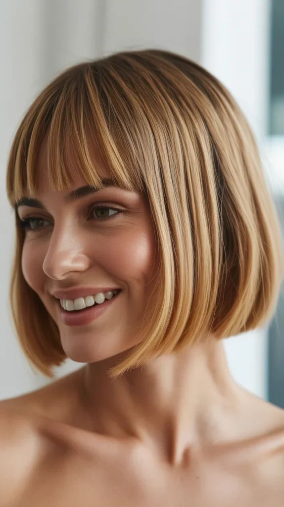  Bob with Bangs Blonde