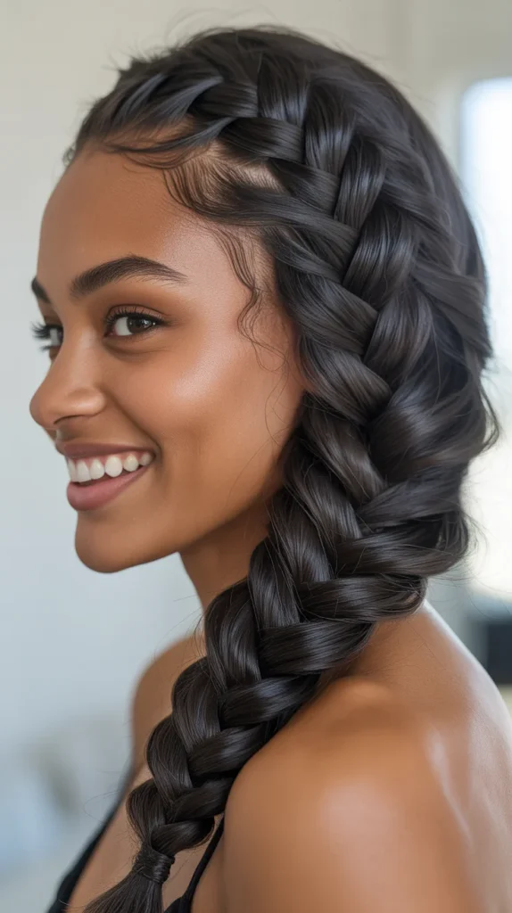 Fishtail Braid Hairstyles Black