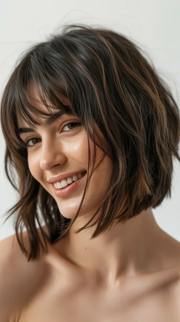 Choppy Bob with Bangs