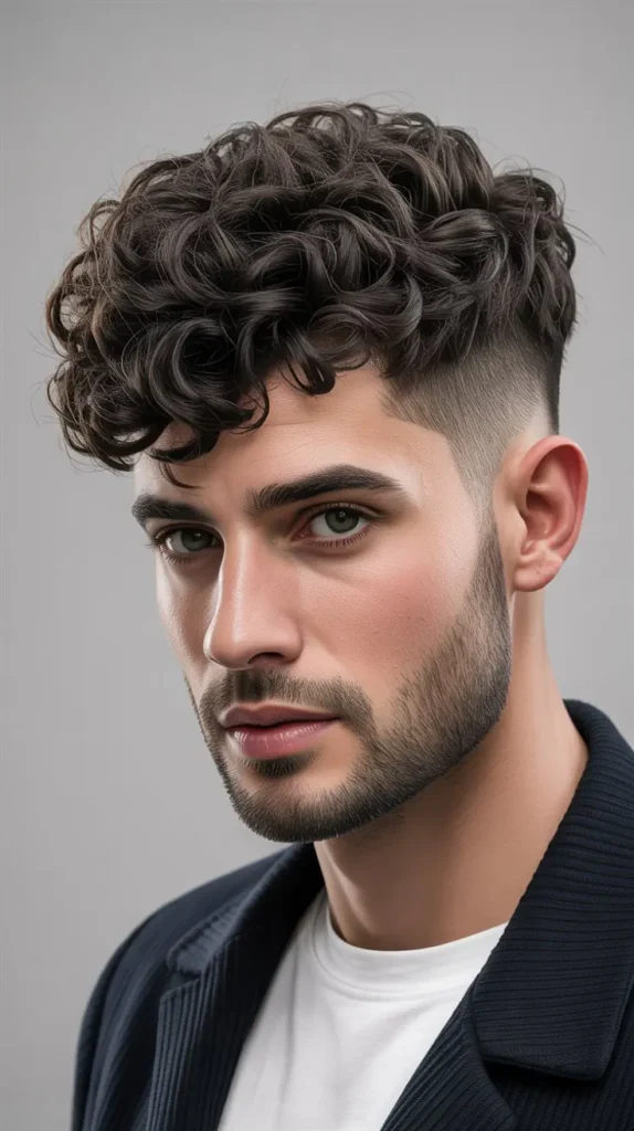 Short Curly Haircuts Men: The Textured Crop
