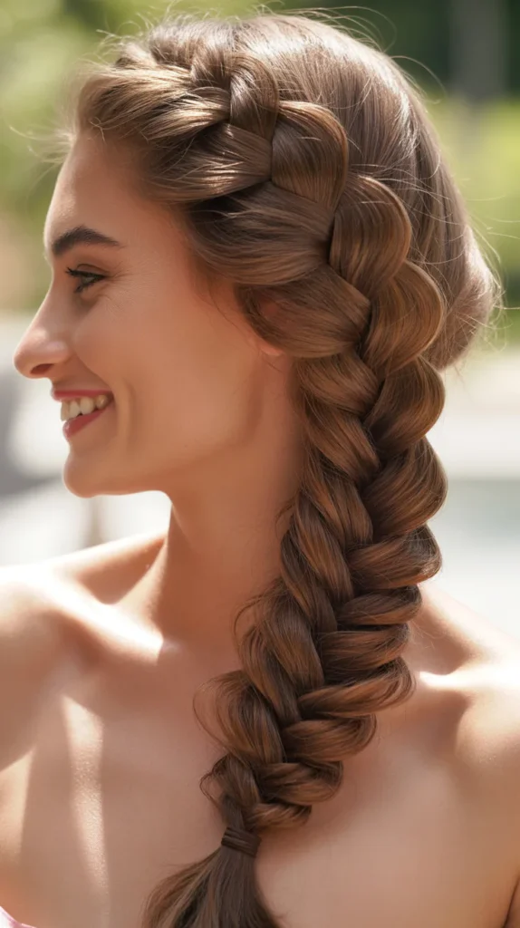 Fishtail Braid Hairstyles Ponytail