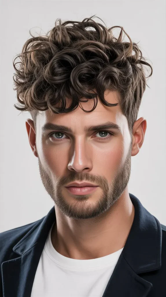 Short Curly Haircuts for Men: The Messy Curls