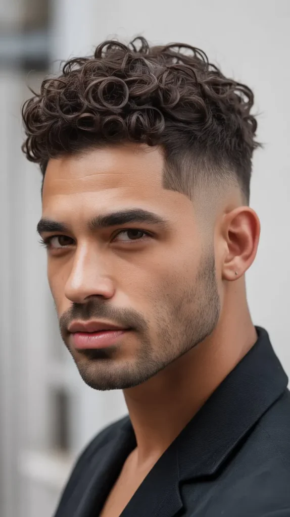 Short Curly Hair Men Haircuts Guys Curls: The Natural Curly Top