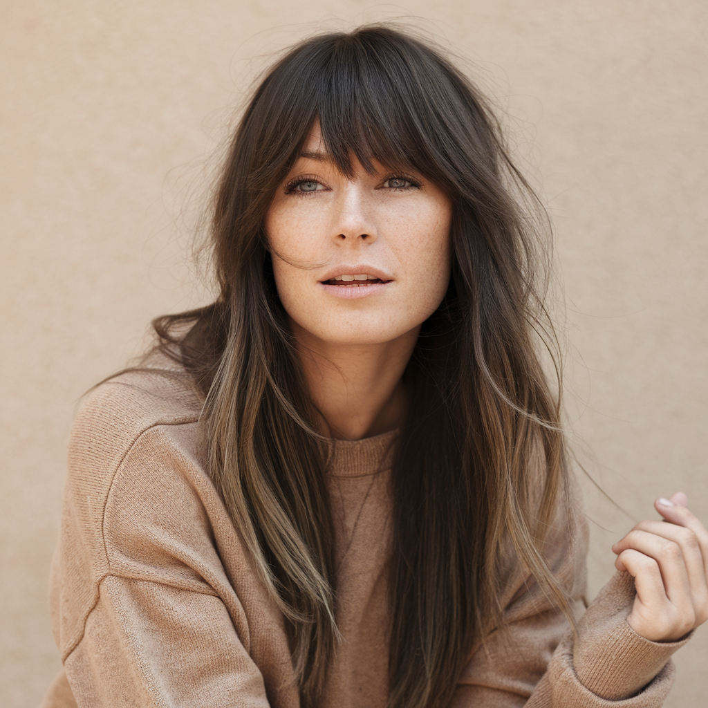 How to Cut Curtain Bangs at Home