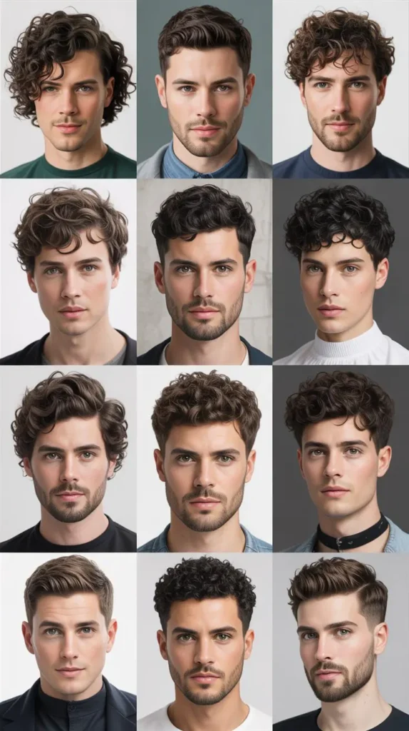 Classic Short Curly Haircuts for Men