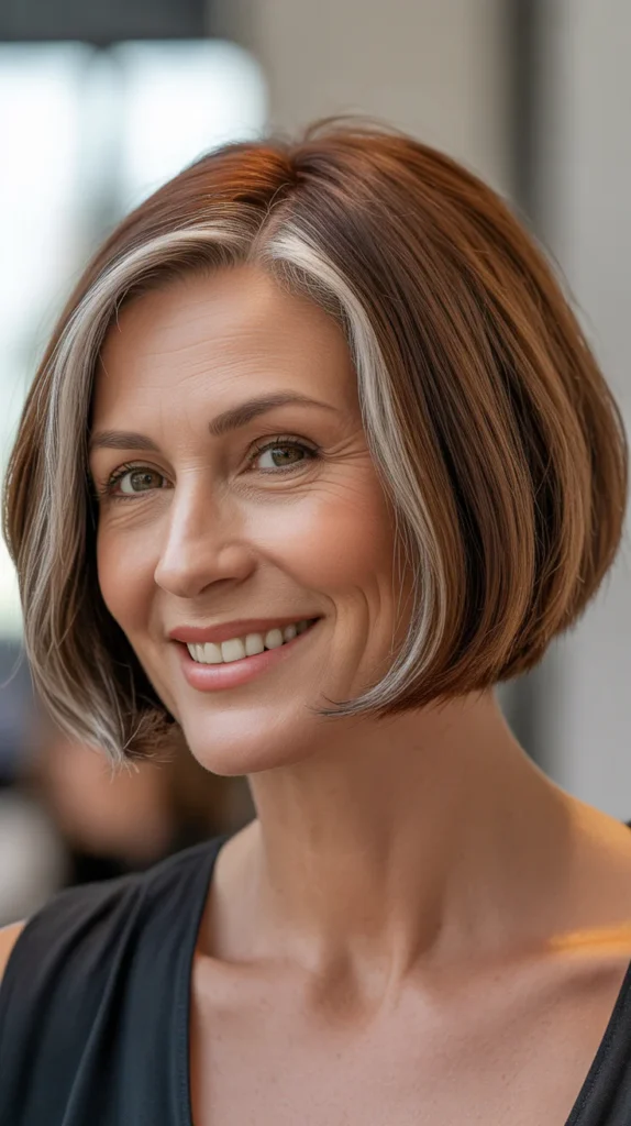 Short Bob Haircuts for Women Over 50