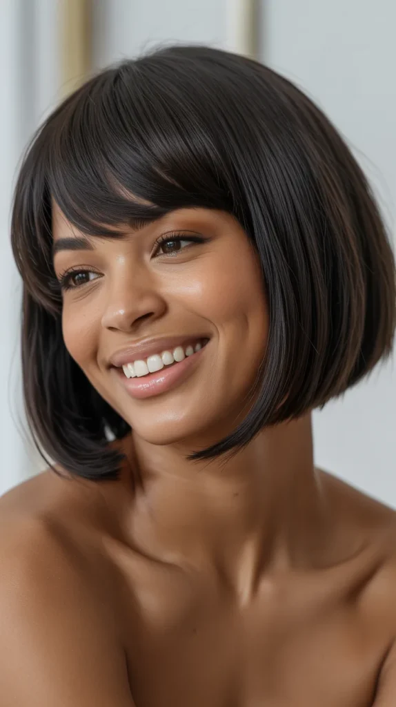 Bob with Bangs Black Women