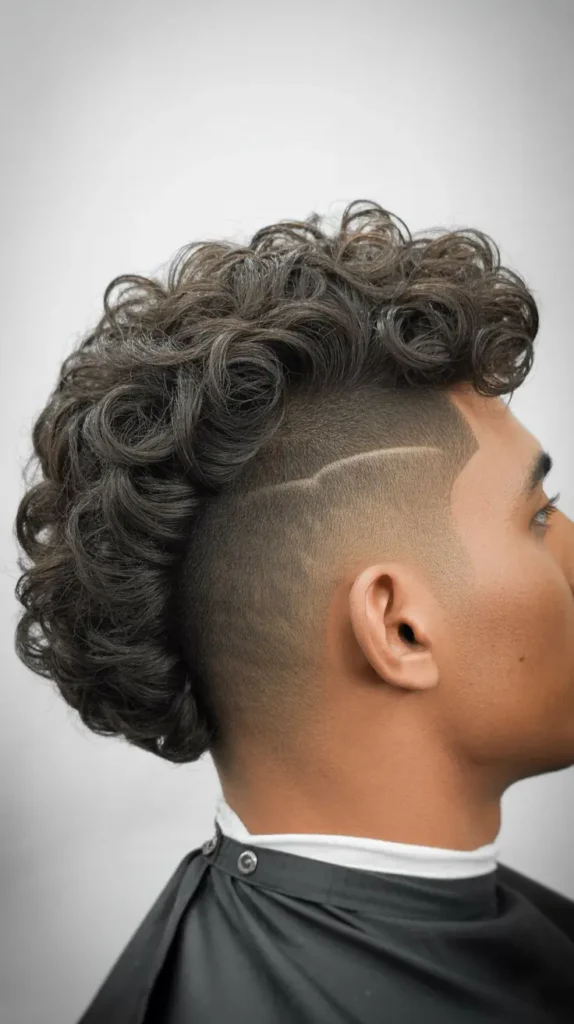 Short Curly Haircuts for Men Thick Hair: The Voluminous Taper