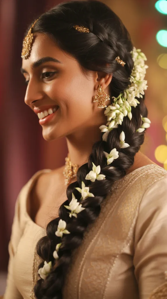 Fishtail Braid Hairstyles Indian Wedding