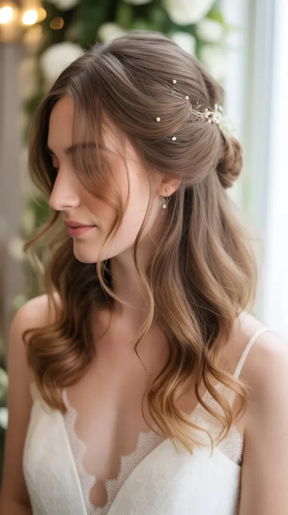 Soft Half-up Half-down Wedding Hairstyles