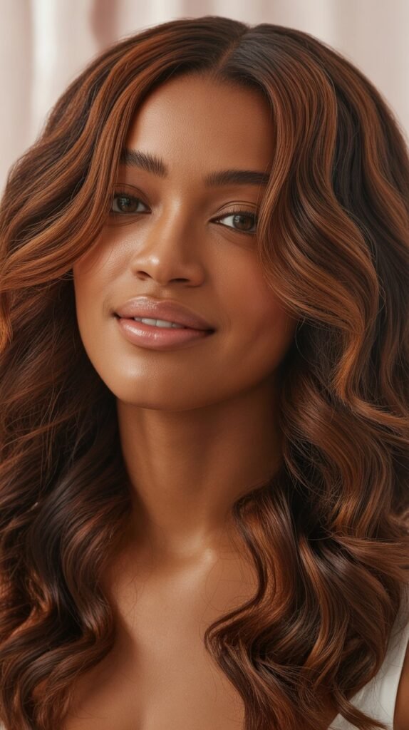 Warm Chocolate Hair Color Ideas for Black Hair