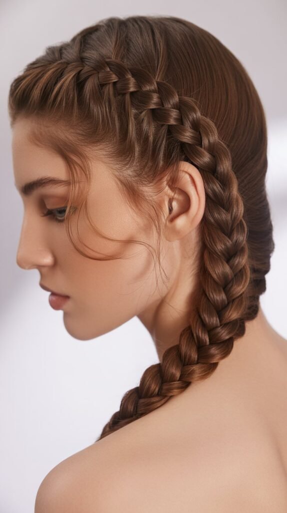 Classic Side-Part Braids for a Timeless Appearance