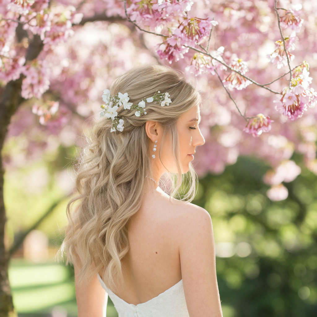 Elegant Half-up Half-down Wedding Hairstyles