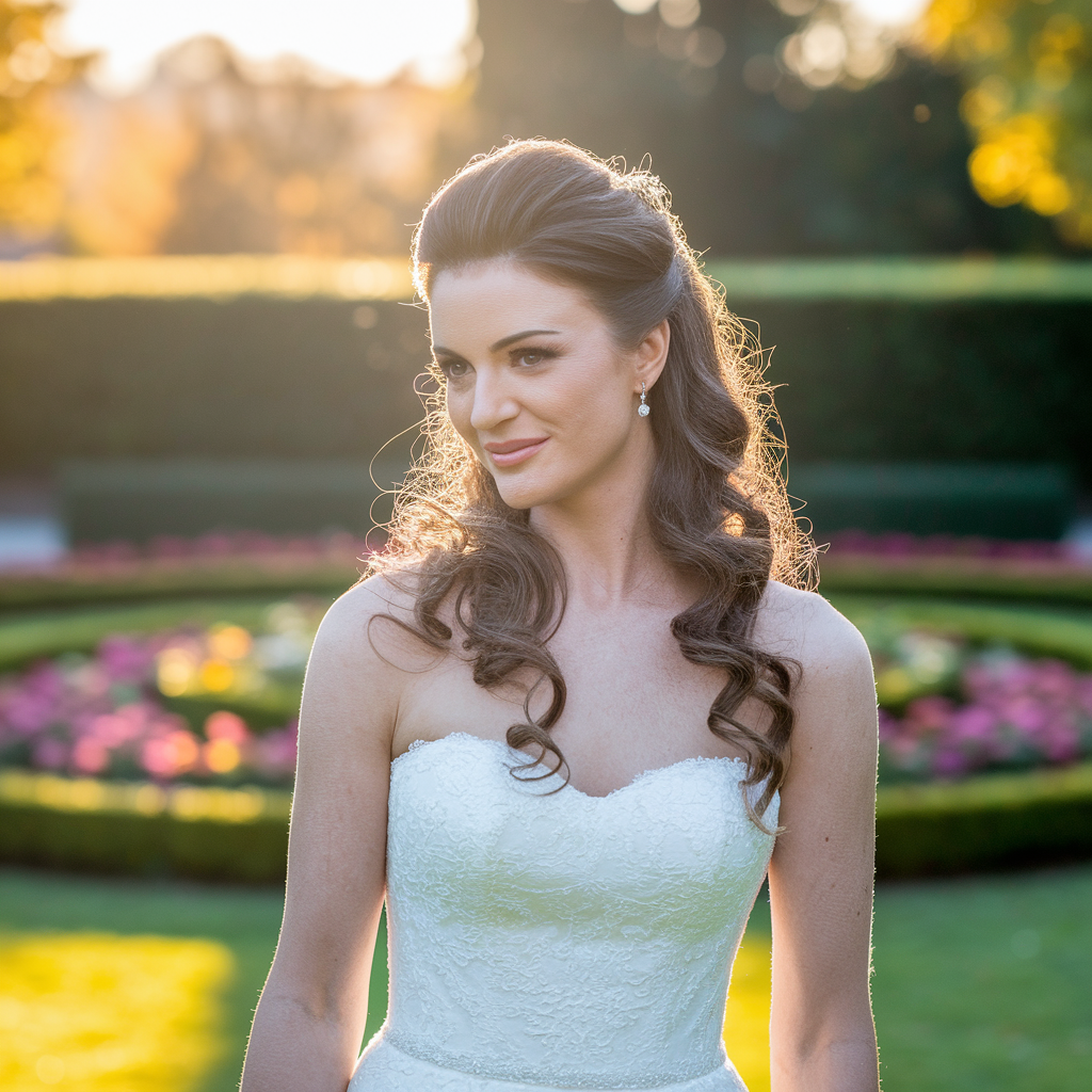 Trendy Half-up Half-down Wedding Hairstyles