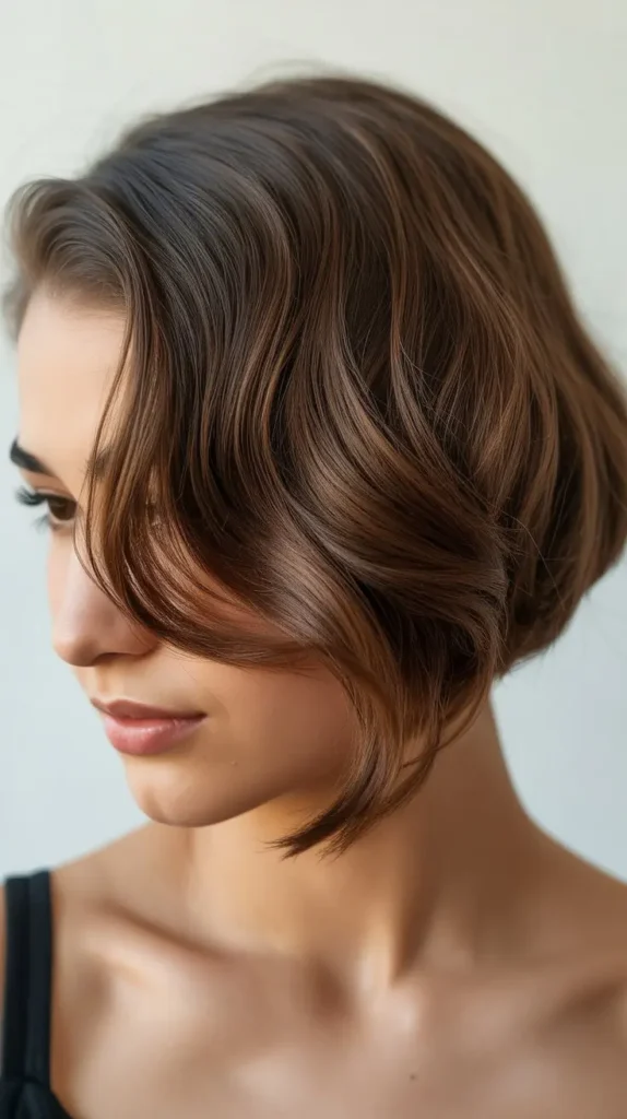 Side Part Hairstyles for Short Hair (woman)