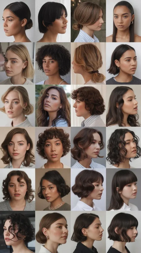 Side Part with Natural Hair