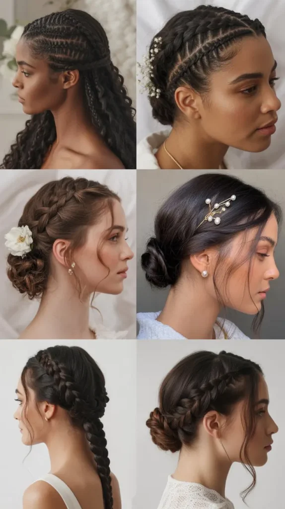 Elegant French Braid Hairstyles for Weddings