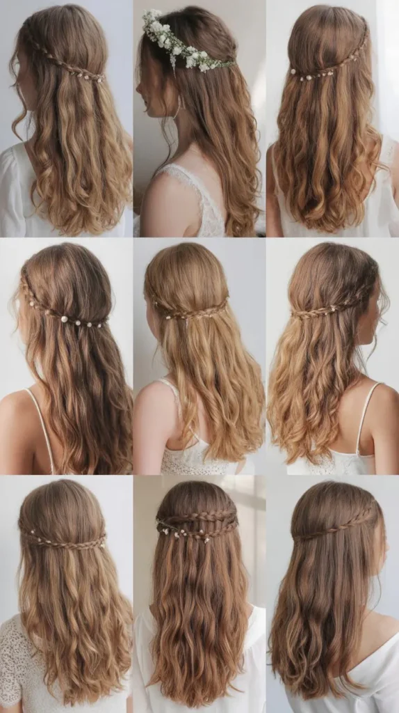 Wedding Hairstyles for Long Hair with Beach Waves