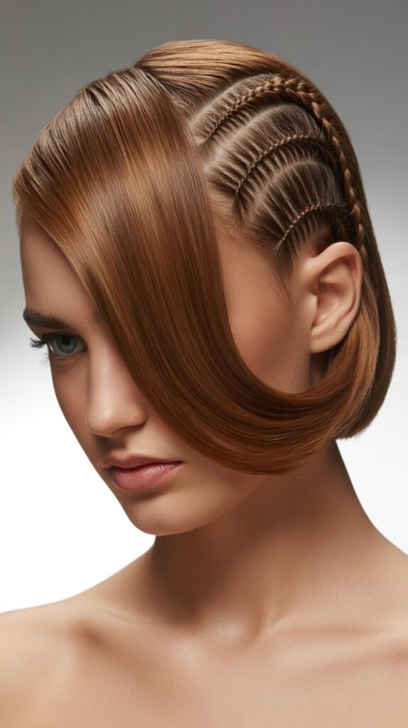 Chic Short Side-Part Braided Hairstyles for a Bold Look