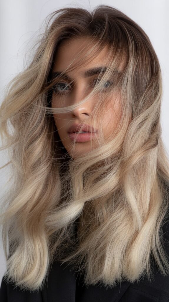 Frosted Blonde Hair Color Ideas for Dark Hair