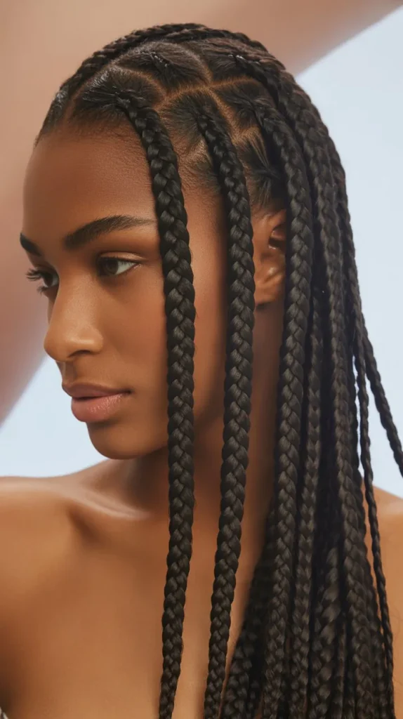 Trendy Side Part Knotless Braids Hairstyles You’ll Love