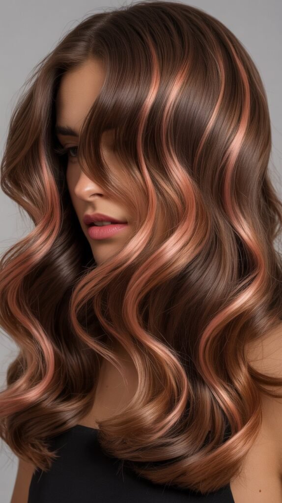 Metallic Hair Color Ideas for Brown Hair