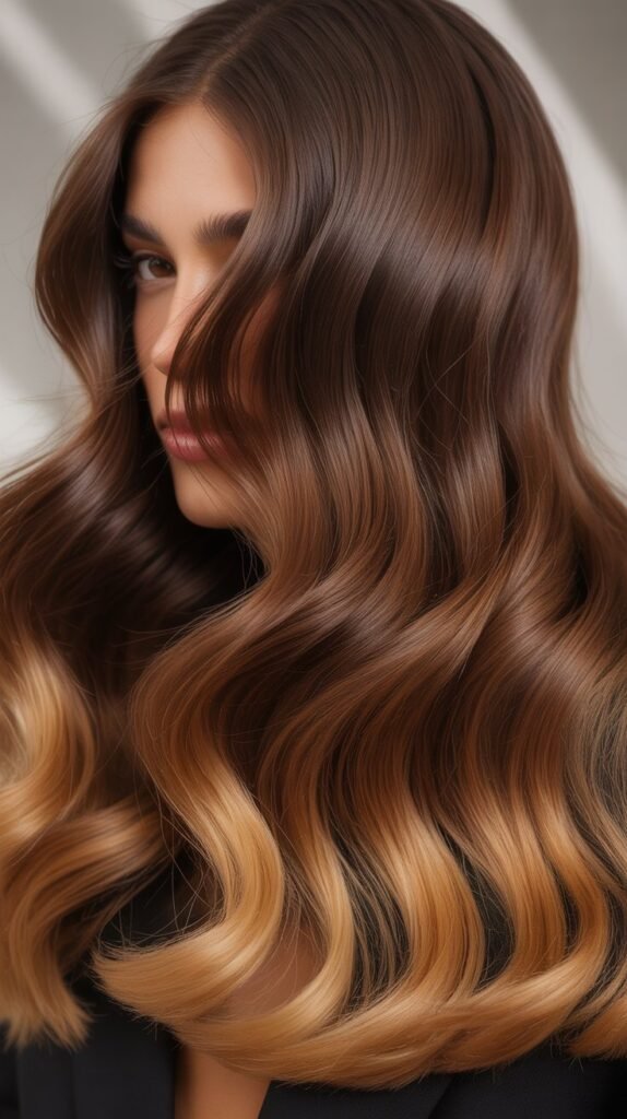  Caramel Ombre Hair Color Ideas for Brown Hair